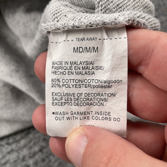 Under Armour Project Rock Hoodie Mens Medium Gray Terry Short Sleeve Workout - Picture 8 of 10